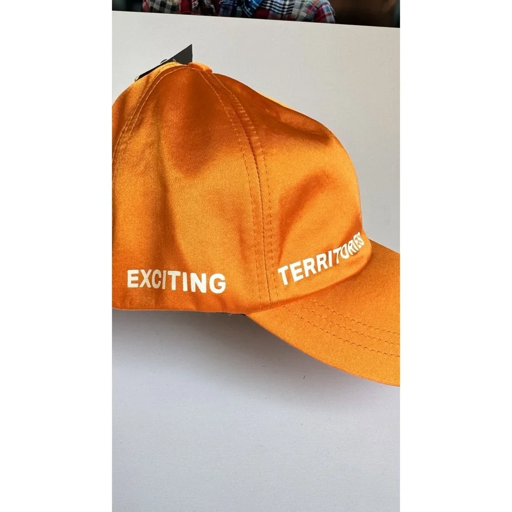 Zara Man Hat Exciting Territories Orange SnapBack NEW NWT